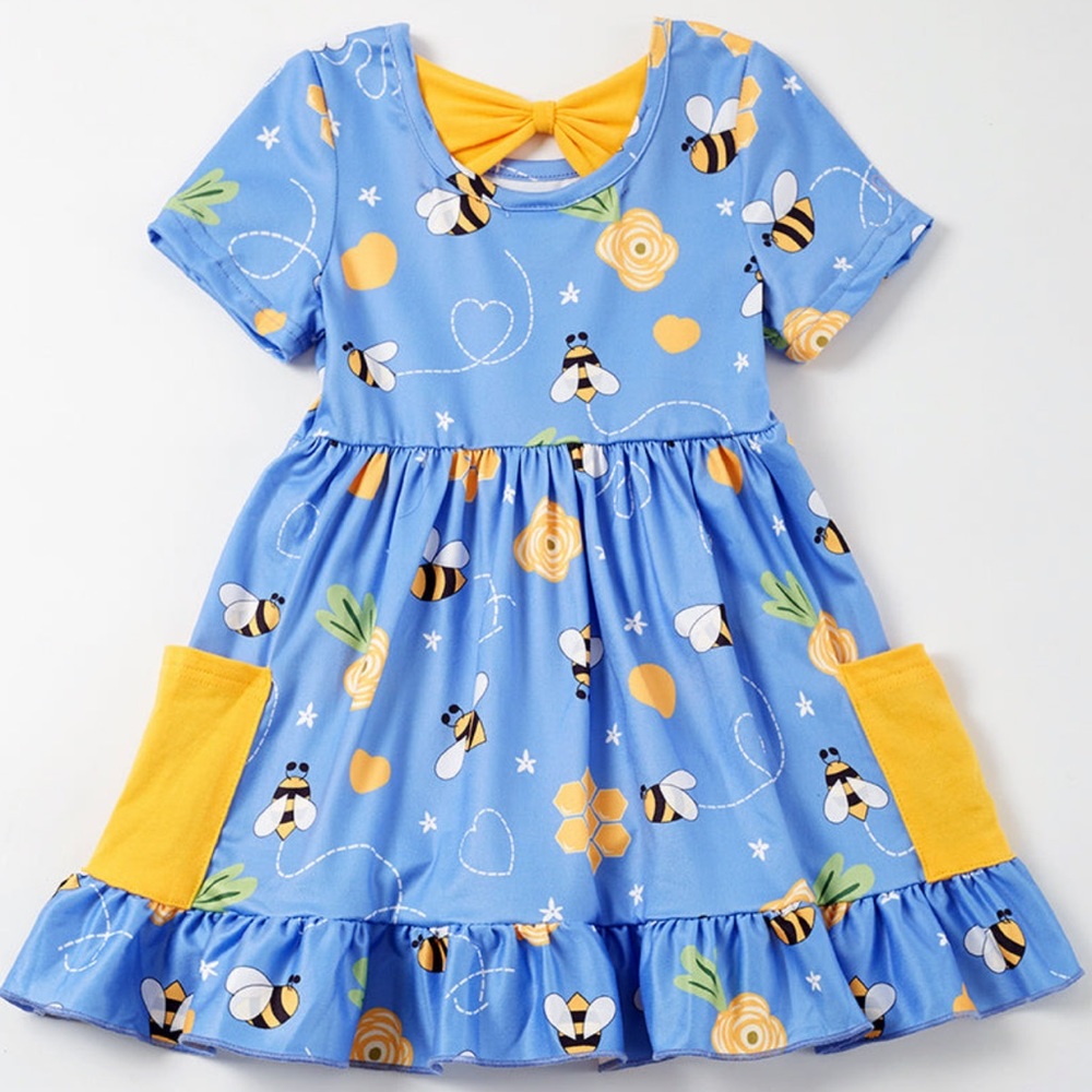 Bee Ruffle Dress - Picture 3 of 7